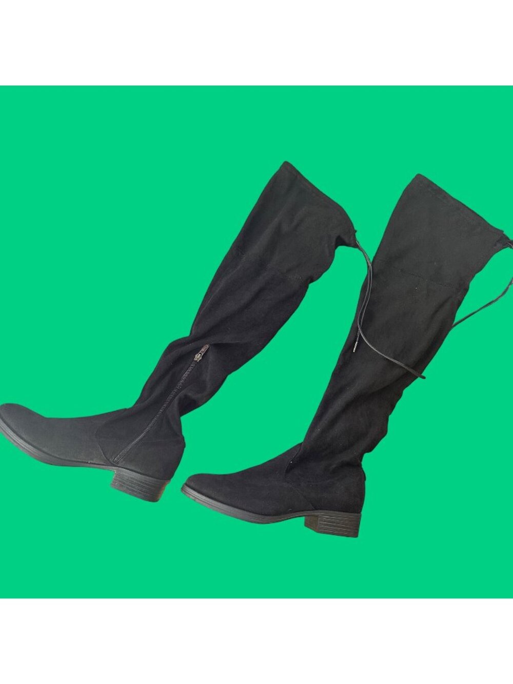 Circus By Sam Edelman Black Over-The-Knee Boots With Side Zipper Size 8